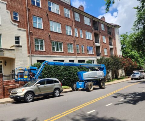An apartment complex for power washing in Nolensville, TN